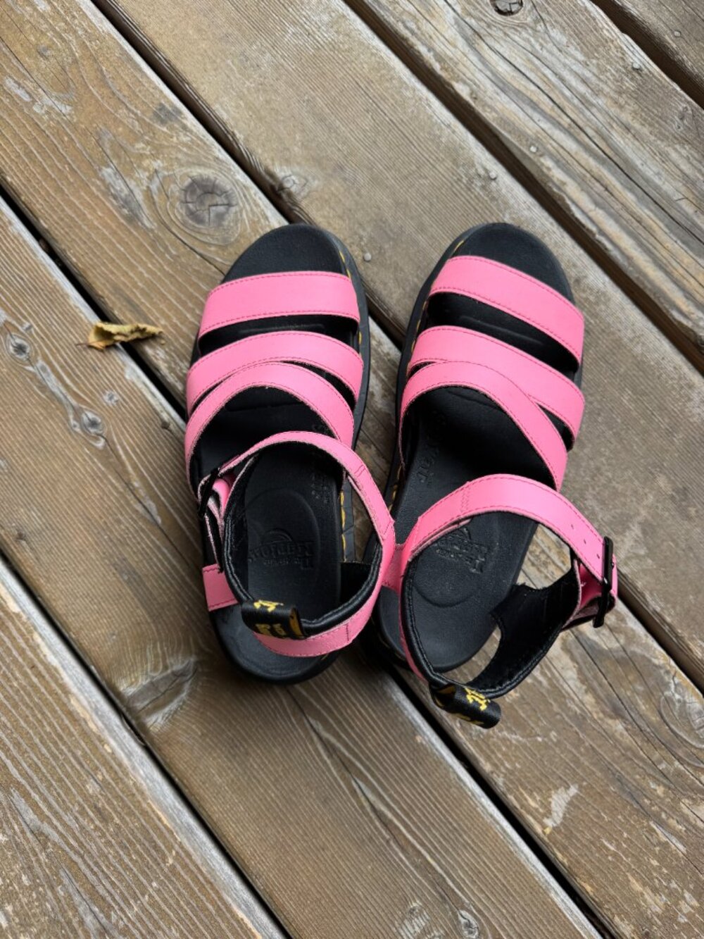 Dr. Martens Blaire Pink Hydro Leather Strap Sandals in Women's 7 - Picture 6 of 11